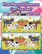 How Many Differences Can You See? Spot the Difference Activity Book - Paperback