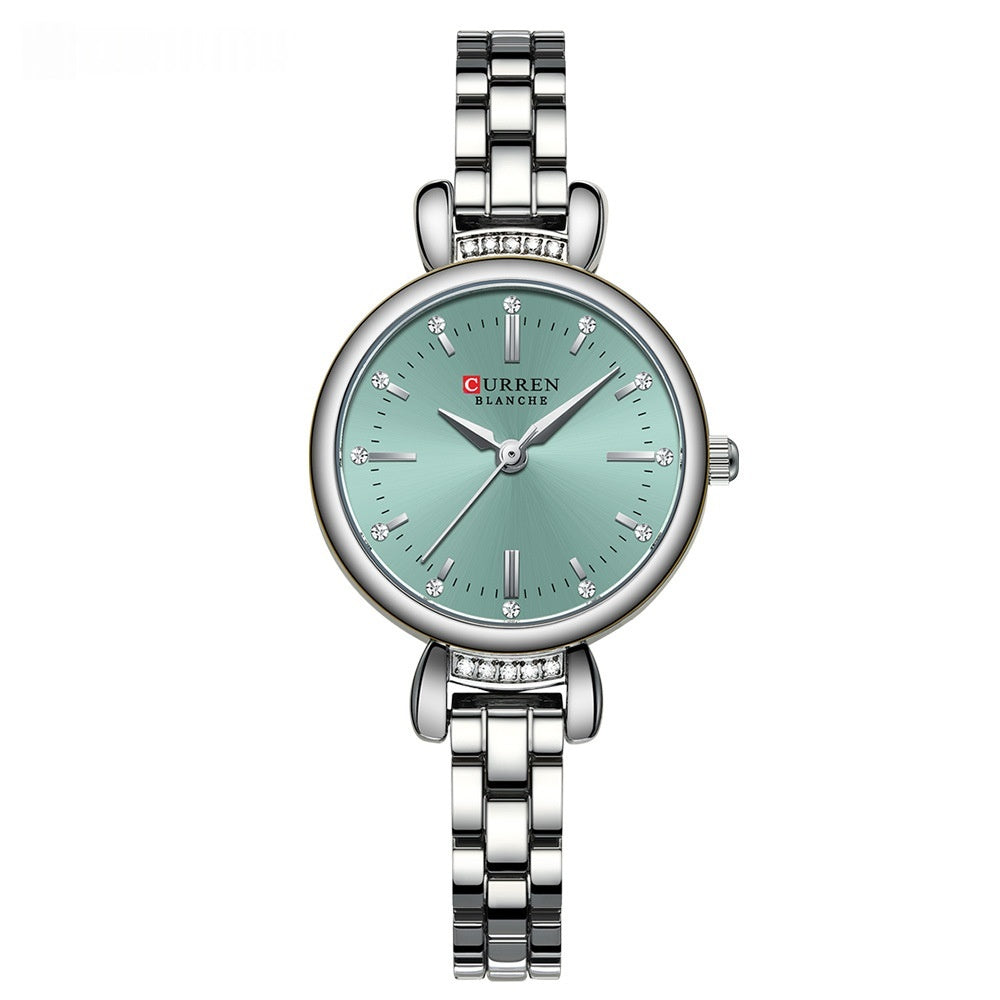 Waterproof Round Casual Womens Bracelet Watch