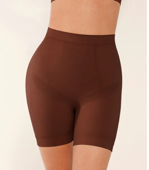 Seamless Form-fitting Mid-rise Tummy Control Shorts
