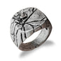Vintage Jewelry Ring Alloy Cracked Hand Jewelry