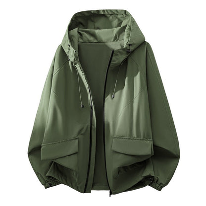 Spring And Autumn Unisex Jacket Mens Three Dimensional Line Design American Style
