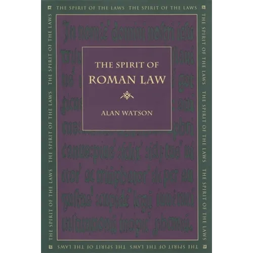 The Spirit of Roman Law - Paperback