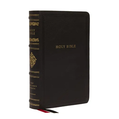 NKJV Large Print Reference Bible, Black Leathersoft, Red Letter, Comfort Print (Sovereign Collection): Holy Bible, New King James Version - Imitation Leather