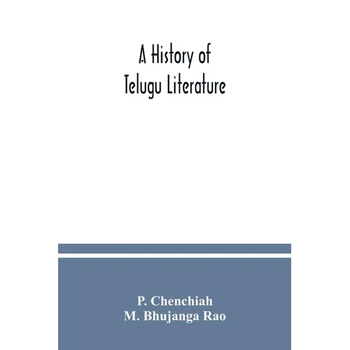 A history of Telugu literature - Paperback