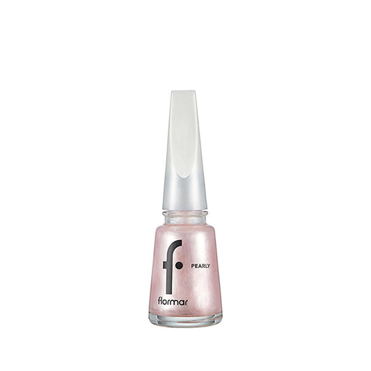 Flormar Pearly Pink Pearl Nail Polish: Long Lasting, Shimmering Shine & Chip Resistant - Gorgeous Pearl Effect Colors.