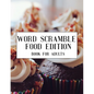 Word Scramble Food Edition Book For Adults: Large Print Cuisine Puzzle With Solution - Paperback
