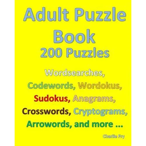 Adult Puzzle Book: 200 Puzzles - Paperback