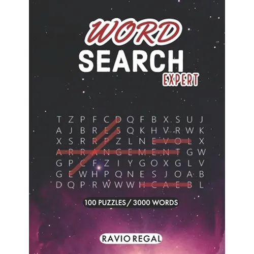 Word Search Expert 100 Puzzles 3000 Words: funny word search book large print - Hard brain games Puzzles for Men Women Adults Teens - Paperback