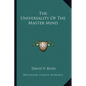 The Universality Of The Master Mind - Paperback