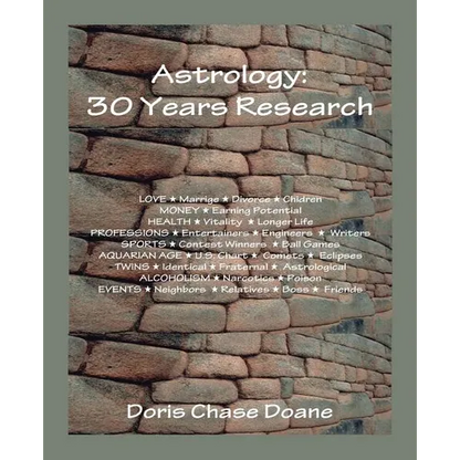 Astrology: 30 Years Research - Paperback