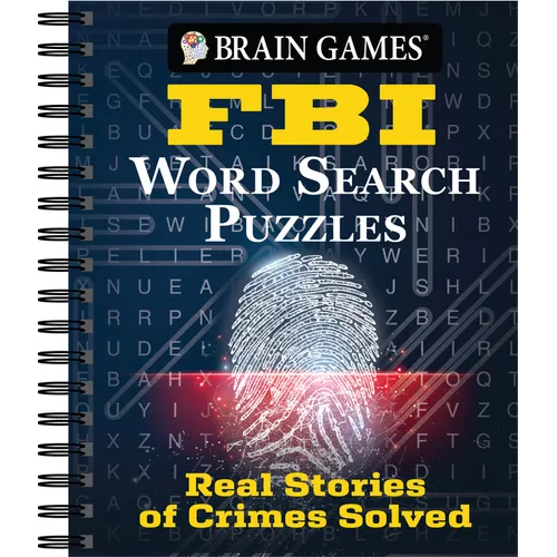 Brain Games - FBI Word Search Puzzles: Real Stories of Crimes Solved - Spiral