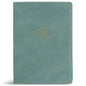 CSB Women's Study Bible, Earthen Teal Suedesoft Leathertouch, Indexed - Imitation Leather