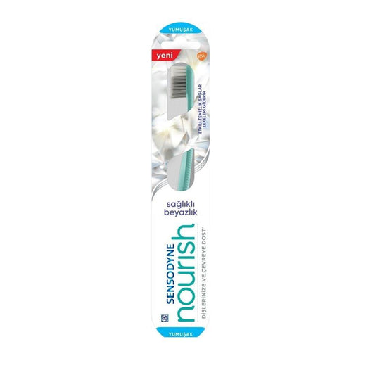 Sensodyne Nourish Toothbrush - Effective Cleaning for Sensitive Teeth Adults