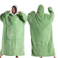 Lengthened Solid Color Home Lazy Clothes