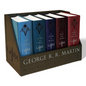 George R. R. Martin's a Game of Thrones Leather-Cloth Boxed Set (Song of Ice Andfire Series): A Game of Thrones, a Clash of Kings, a Storm of Swords, - Boxed Set