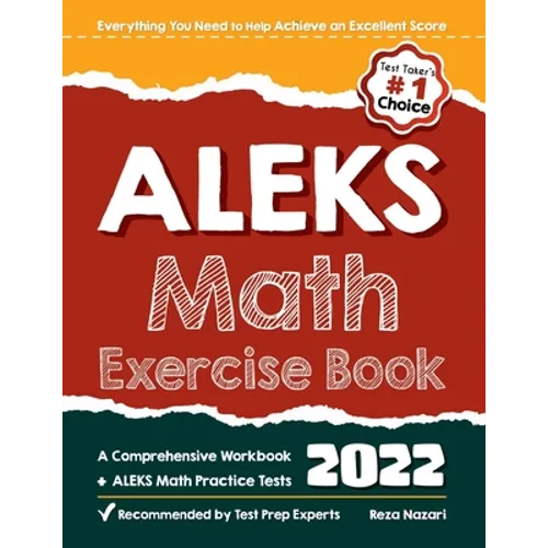 ALEKS Math Exercise Book: A Comprehensive Workbook + ALEKS Math Practice Tests - Paperback