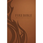 Mev Fire Bible: Brown Leather-Like Cover - Modern English Version - Imitation Leather