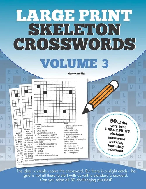 Large Print Skeleton Crosswords Volume 3 - Paperback