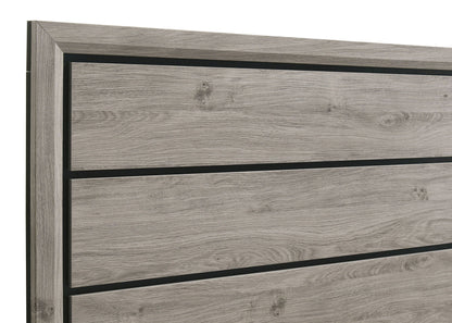 Valen Wood Eastern King Panel Bed Light Taupe