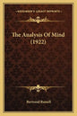 The Analysis of Mind (1922) - Paperback