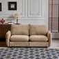 Sectional Sofa Modular Velvet Camel 2 Seat 69 In Eucalyptus Frame
