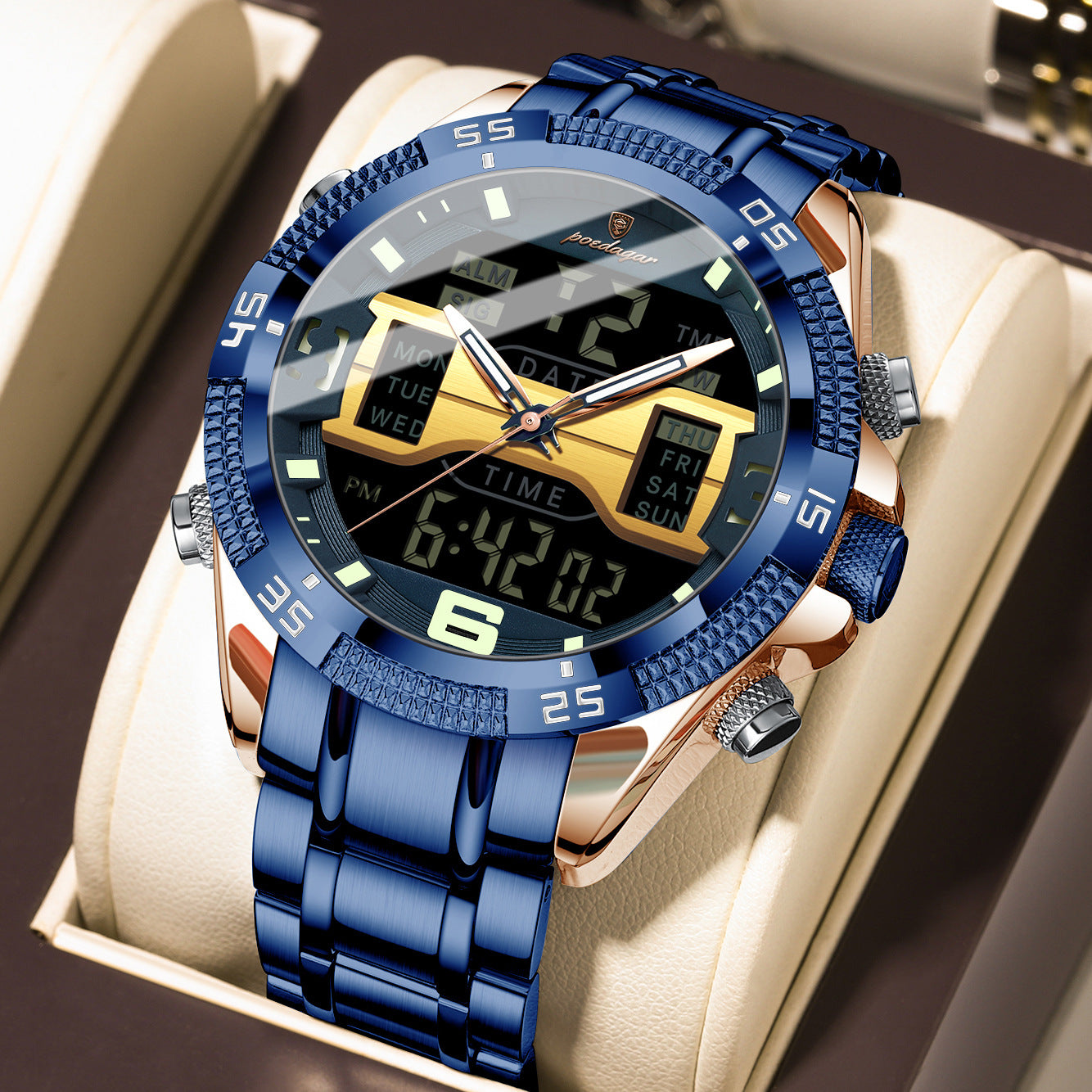 New Multifunctional Men's Watch Electronic Watch