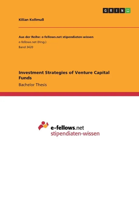 Investment Strategies of Venture Capital Funds - Paperback