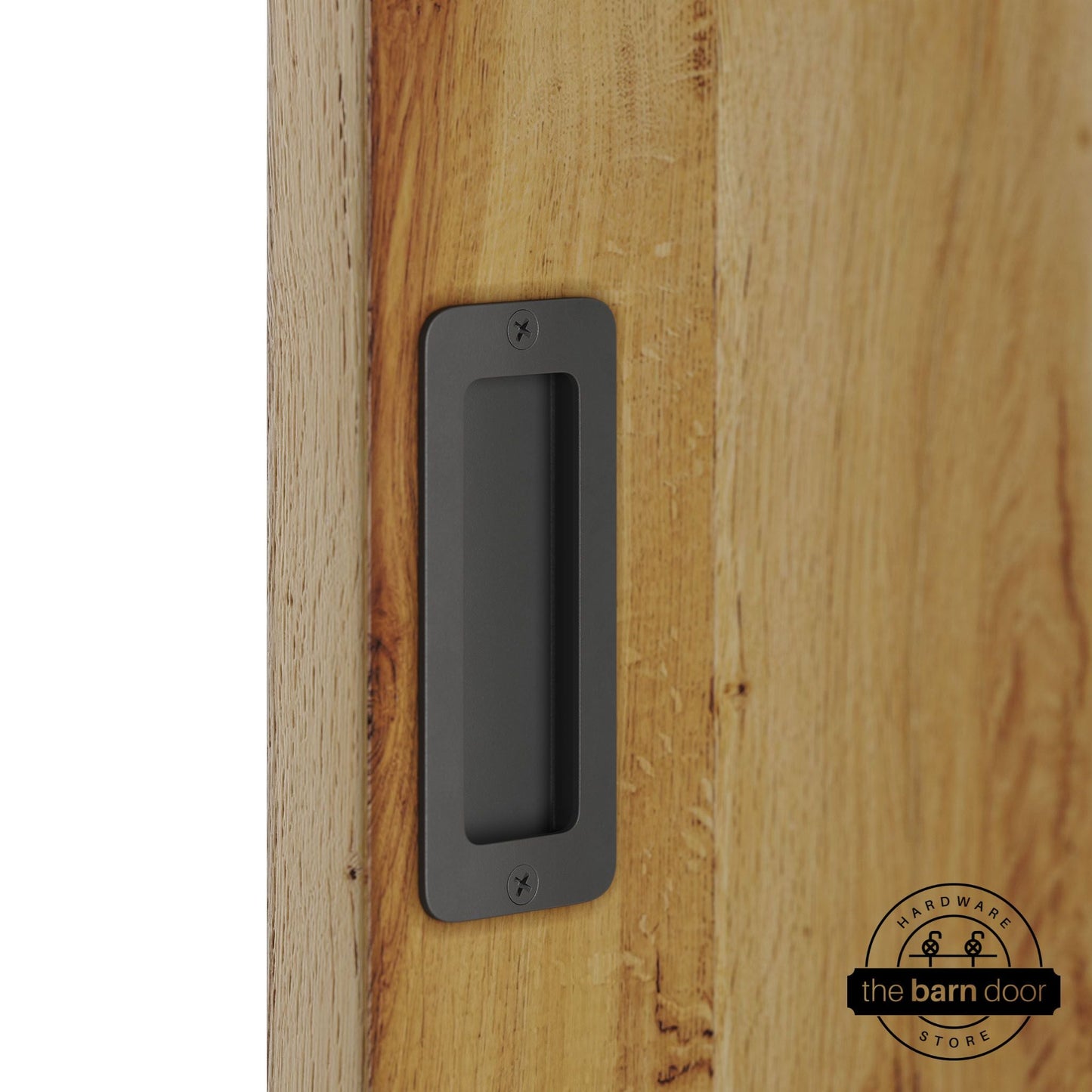 Barn Door Partial Radius Flush Pull