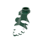 Dark Green Plant Leaf - Covered Snow - Winter - Custom Printed - Made Using a LEGO® Part