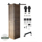 2-Door Bifold Barn Door Kit | Black Hardware