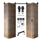 4-Door Bifold Barn Door Kit | Black Hardware