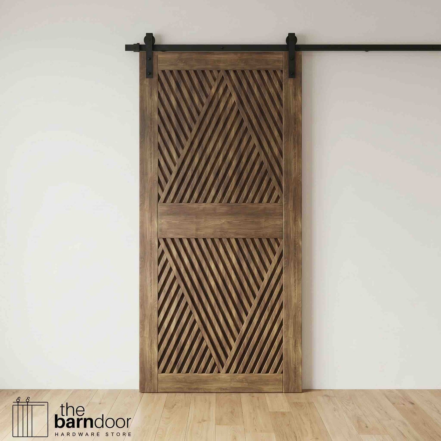 Diamond Pattern Pine Wood DIY Barn Door