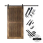Vertical Slat Barn Door Kit | Black Hardware