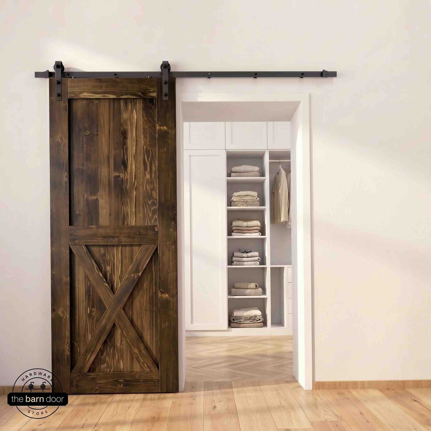 Natural Pine Wood Barn Door | 80", 84", 96" x 20"-60"