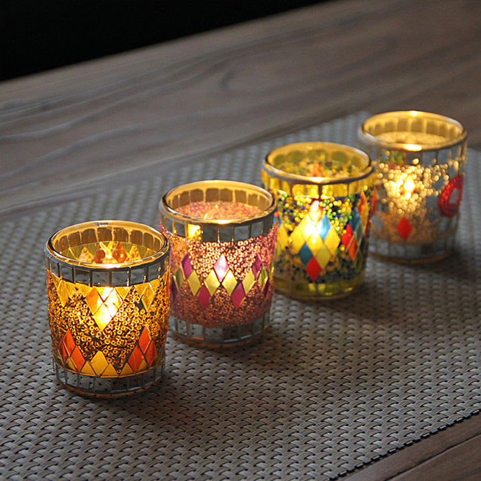 Handmade Votive Centerpiece Glass Candle Holders