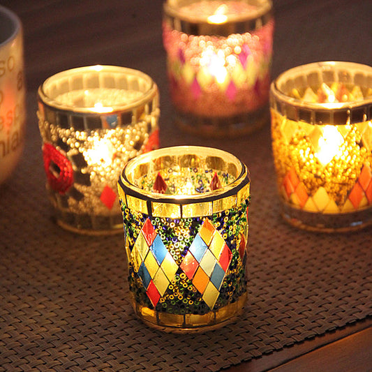 Handmade Votive Centerpiece Glass Candle Holders