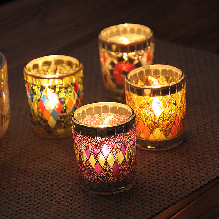 Handmade Votive Centerpiece Glass Candle Holders