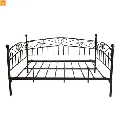Daybed Metal Black Twin Headboard 450 lb No Box Spring 12in