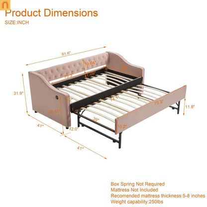 Twin Platform Bed Solid Pine White 2 Storage Drawers 77.4in