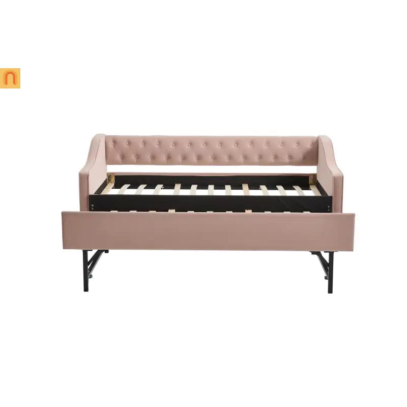 Twin Platform Bed Solid Pine White 2 Storage Drawers 77.4in