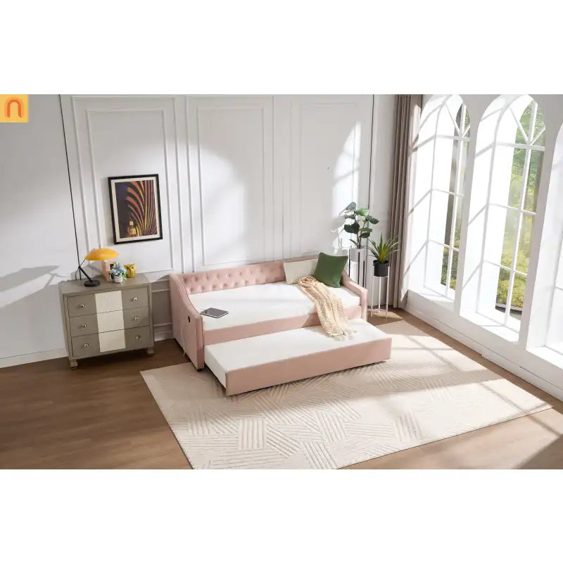 Twin Platform Bed Solid Pine White 2 Storage Drawers 77.4in