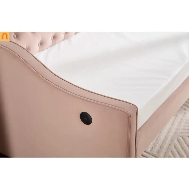 Twin Platform Bed Solid Pine White 2 Storage Drawers 77.4in