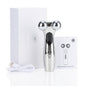 Silver Ergonomic EMS Microcurrent Facial Roller | Intelligent Pulse Face Slimming & Sculpting Device for Skin Tightening