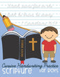 Cursive Handwriting Practice Scripture: for Boys - Paperback