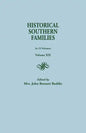 Historical Southern Families. in 23 Volumes. Volume XIX - Paperback