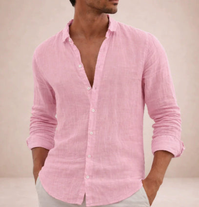 Solid-color Casual Everyday Long-sleeve Lapel Springsummer Clothing