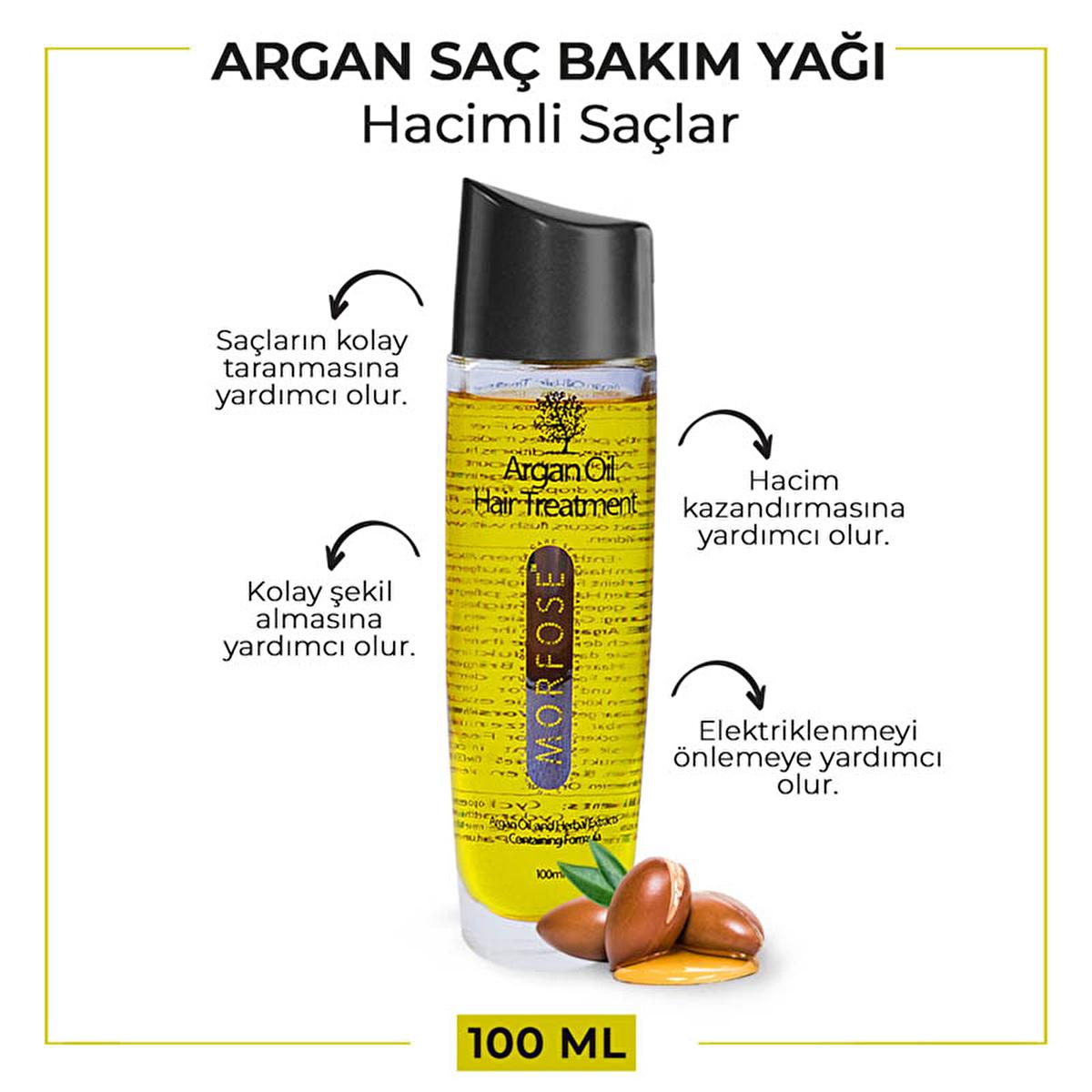 Morfose Luxury Hair Care Argan Oil 100ml - Nourishing Hair Care Oil for Dry & Damaged Hair