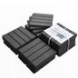 Outdoor Deck Tiles Composite Dark Gray 12" Interlocking Pack 9
