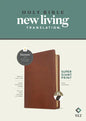 NLT Super Giant Print Bible, Filament Enabled (Leatherlike, Brown, Indexed, Red Letter) - Imitation Leather
