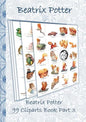 Beatrix Potter 99 Cliparts Book Part 3 ( Peter Rabbit ): Sticker, Icon, Clipart, Cliparts, download, Internet, Dropbox, Original, Children's books, ch - Paperback